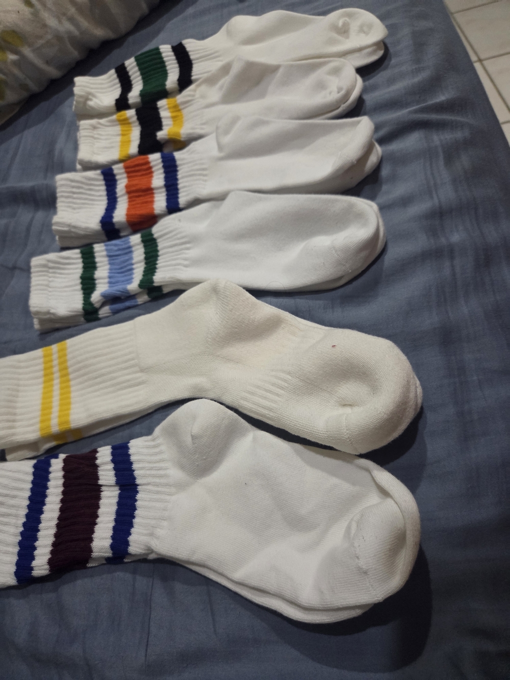 Classic Old School White Sports Sock Size 9